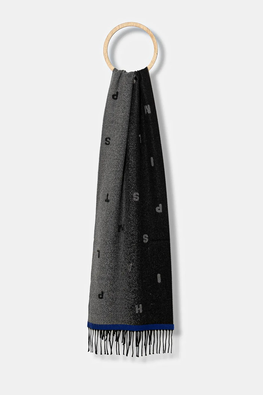 Paul Smith esarfa de lana culoarea negru, modelator, M1A-150C-T711