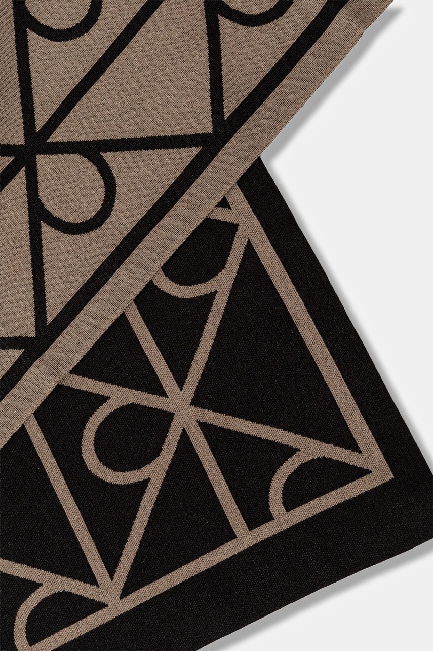 Шарф Calvin Klein цвет чёрный узор LV04D8051G