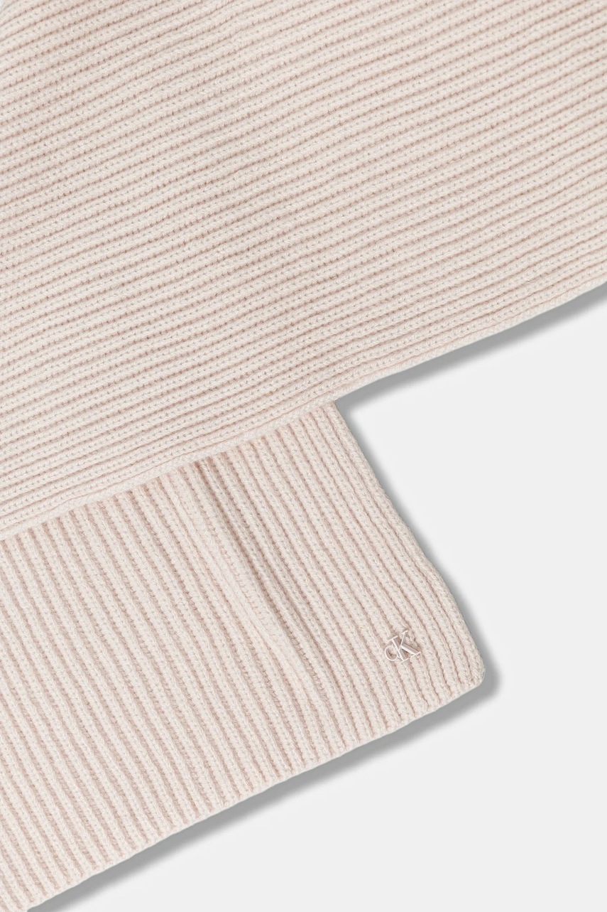 Шарф с шерстью Calvin Klein цвет розовый однотонная LV04D8056G