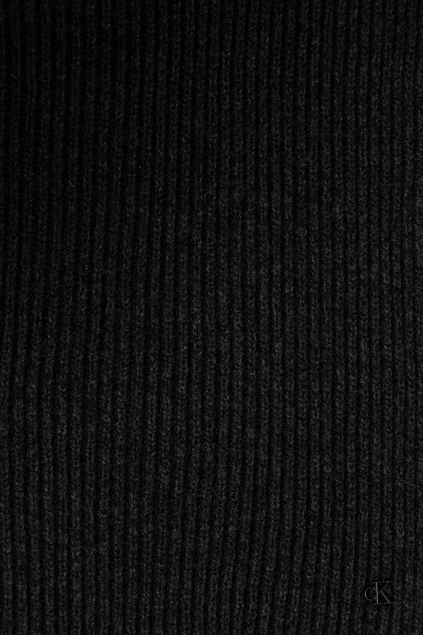 Шарф с шерстью Calvin Klein цвет серый однотонная LV04D8056G