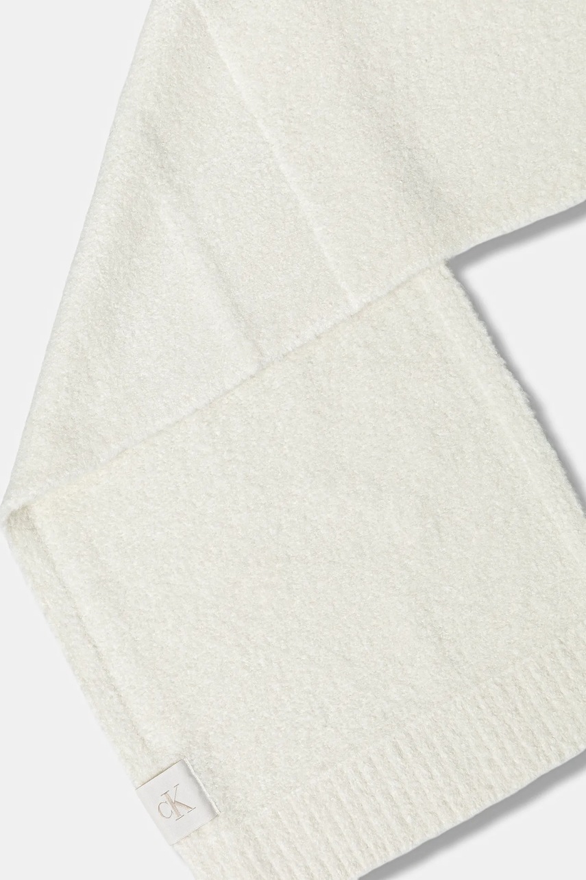 Шарф с шерстью Calvin Klein цвет бежевый однотонный LV04D8066G