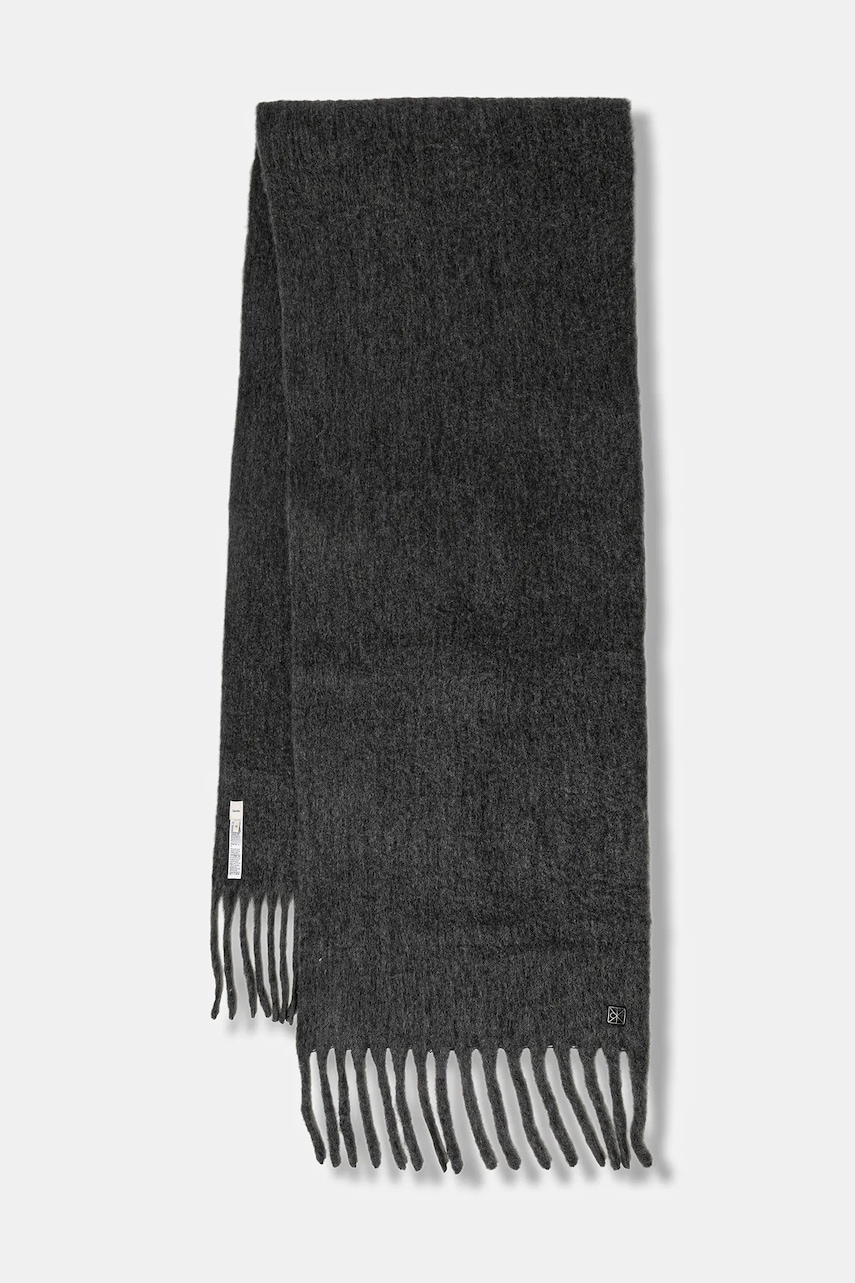 

Шал с вълна Calvin Klein в сиво LV04D8069G, Сив