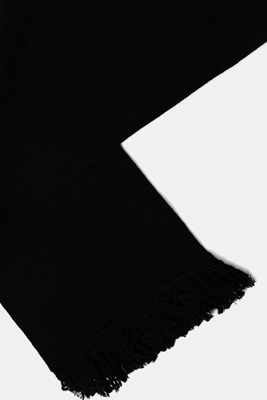 Шарф с шерстью MM6 Maison Margiela цвет чёрный однотонный SH2TE0004.M13168.900S