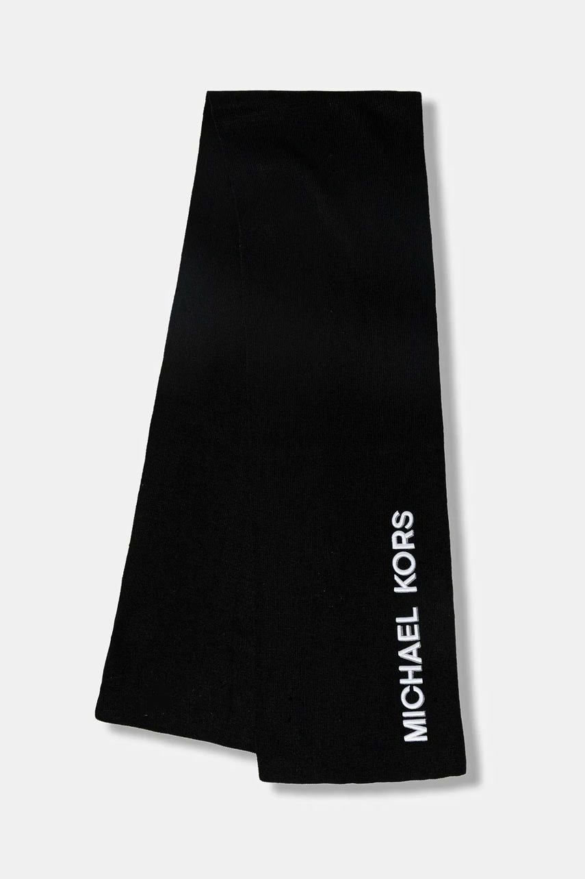 Michael Kors fular culoarea negru, cu imprimeu, MKMC542078