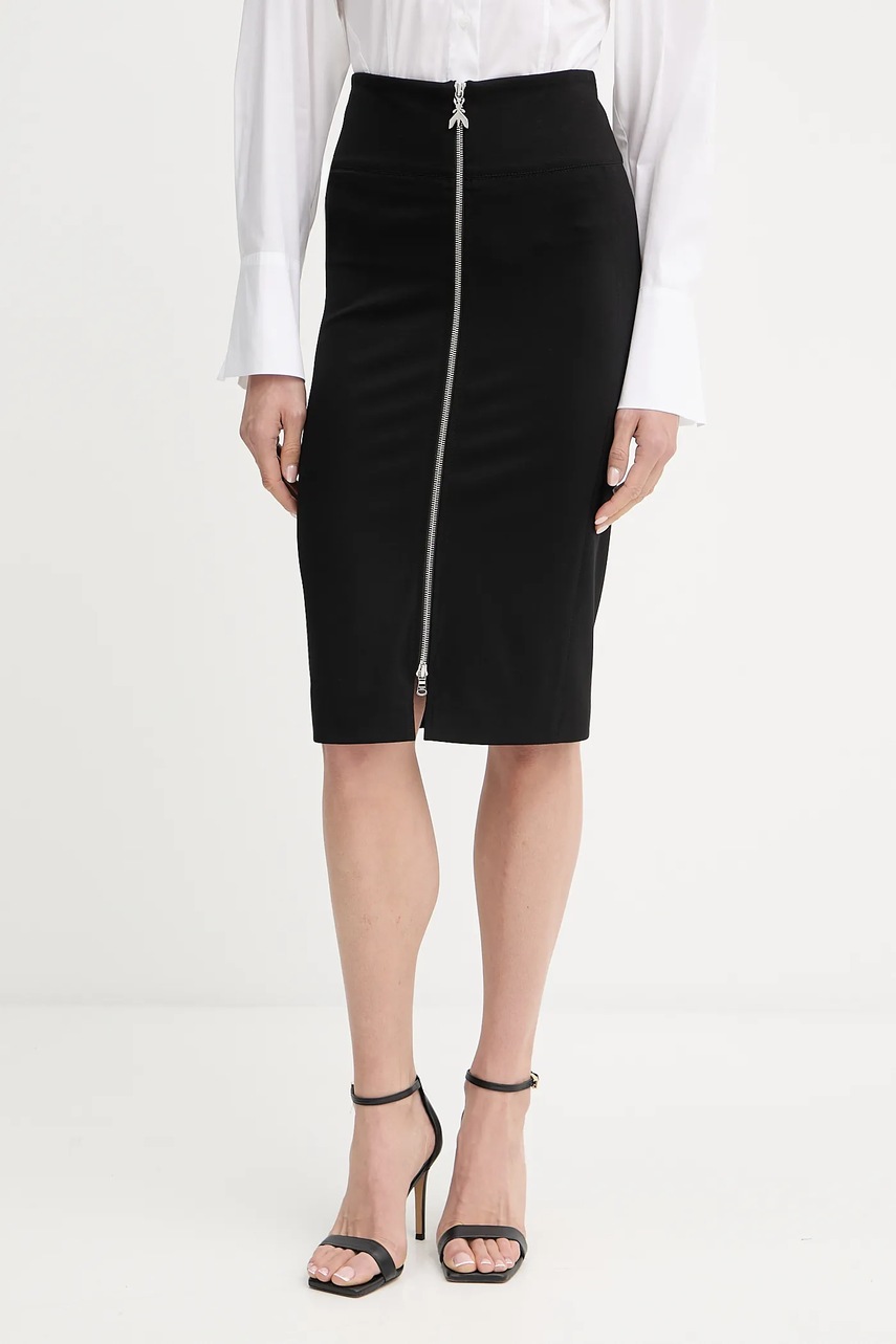 Sukně Patrizia Pepe černá barva, midi, pouzdrová, 8G0485 A025