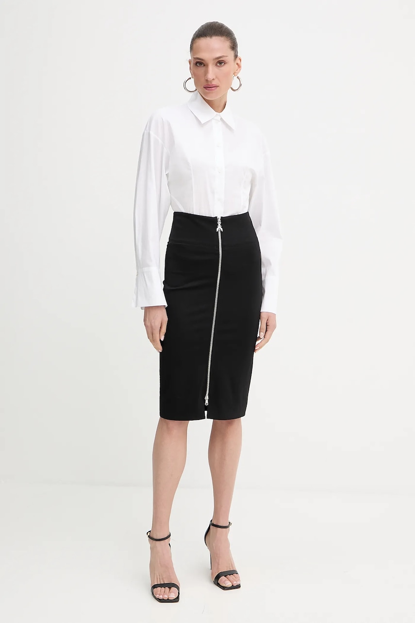 Юбка Patrizia Pepe цвет чёрный midi карандаш 8G0485 A025 Юбка Patrizia Pepe цвет чёрный midi карандаш 8G0485 A025