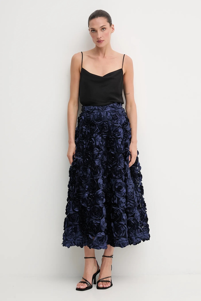 Юбка Rotate 0 цвет синий maxi расклешённая 1150251725