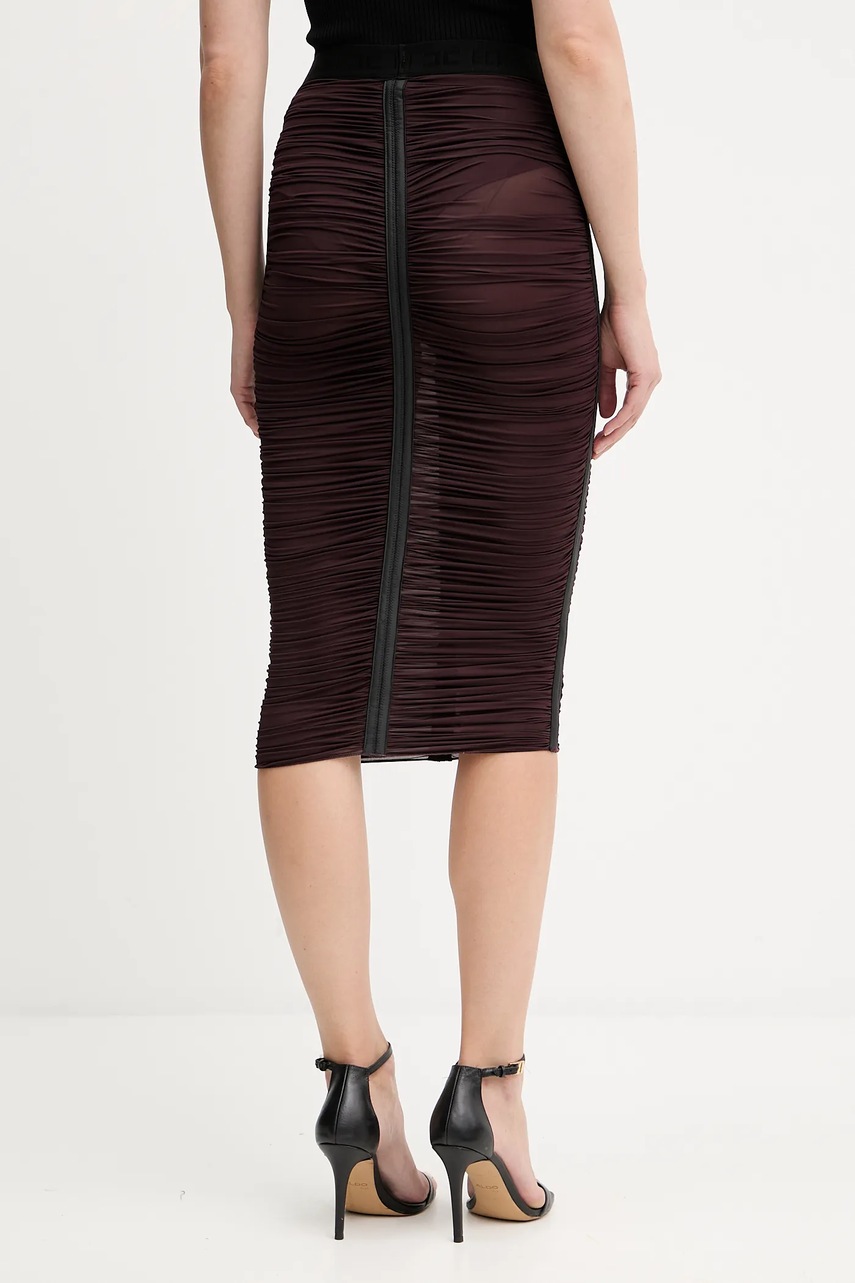 Elisabetta Franchi szoknya bordó, midi, ceruza fazonú, GO13256E2 termék 2. képe