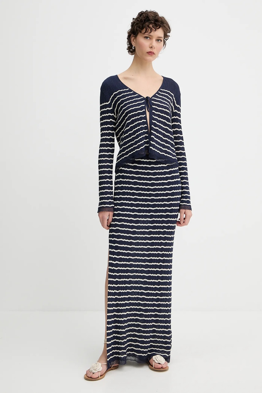 Юбка Rag & Bone цвет синий maxi карандаш WAS25P024UG24