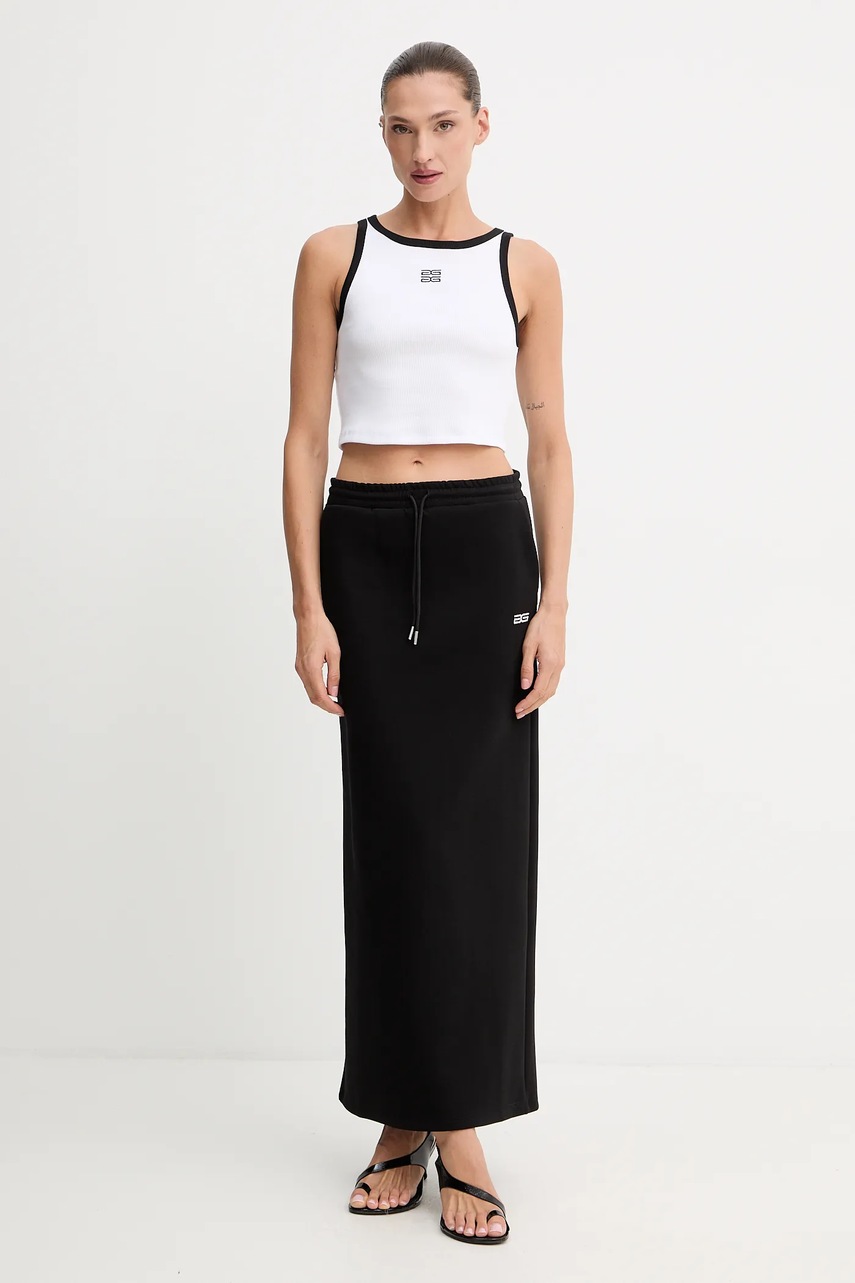 Юбка Gestuz цвет чёрный maxi прямая 10910115