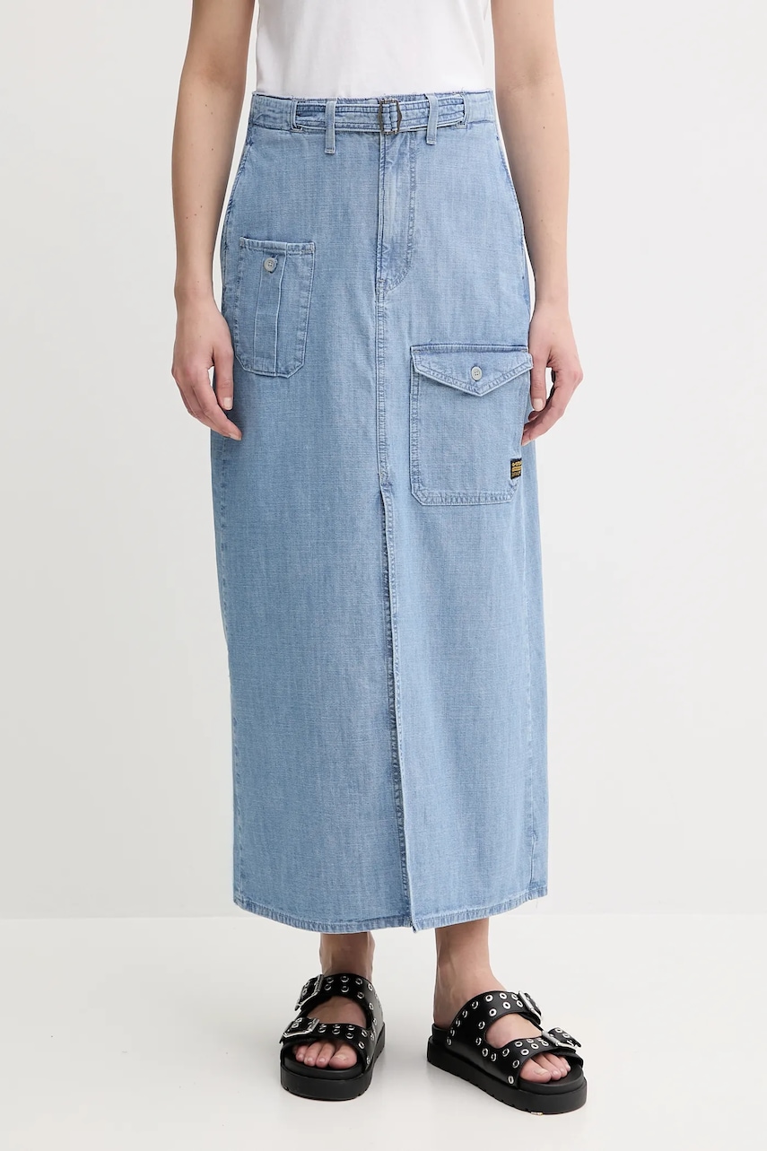 G-Star fustă jeans maxi, drept, D24886-D953