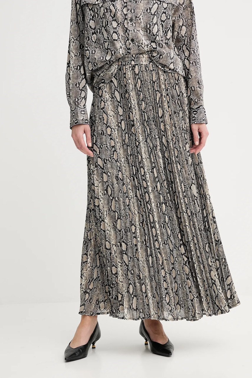 MICHAEL Michael Kors fustă culoarea bej, maxi, evazați, MT570J5ABE