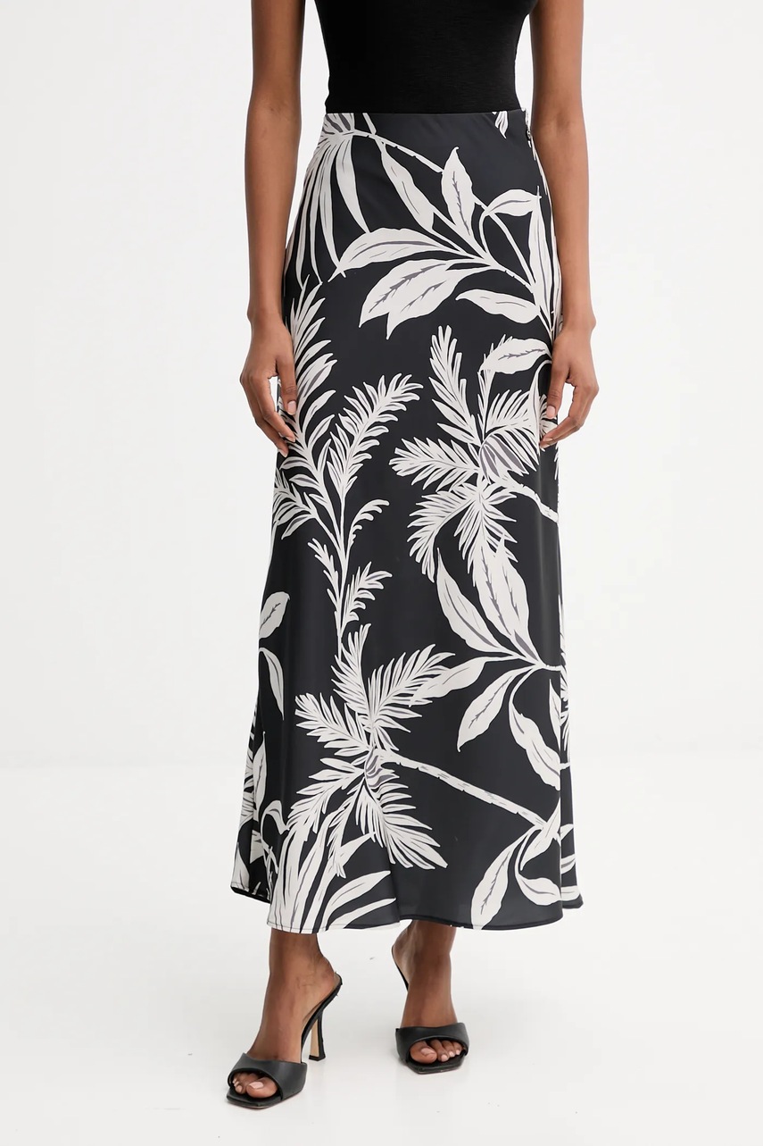 Levně Sukně Guess SIBILLA černá barva, maxi, áčková, W5YD55 WF1T2