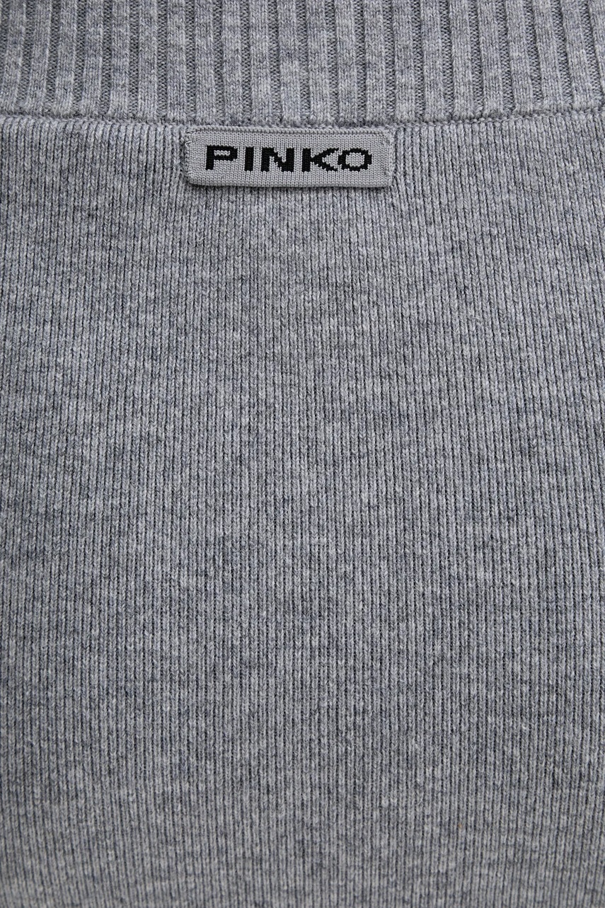 Φούστα με προσθήκη μαλλιού Pinko χρώμα: γκρι, 105489 A2Q9 φωτογραφία