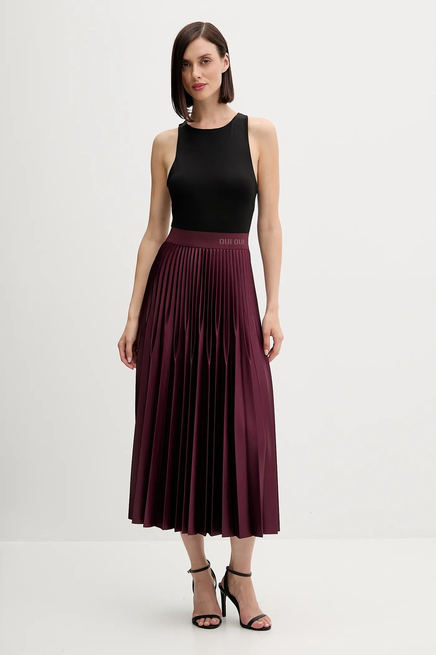 Юбка OUI цвет фиолетовый midi расклешённая 95398