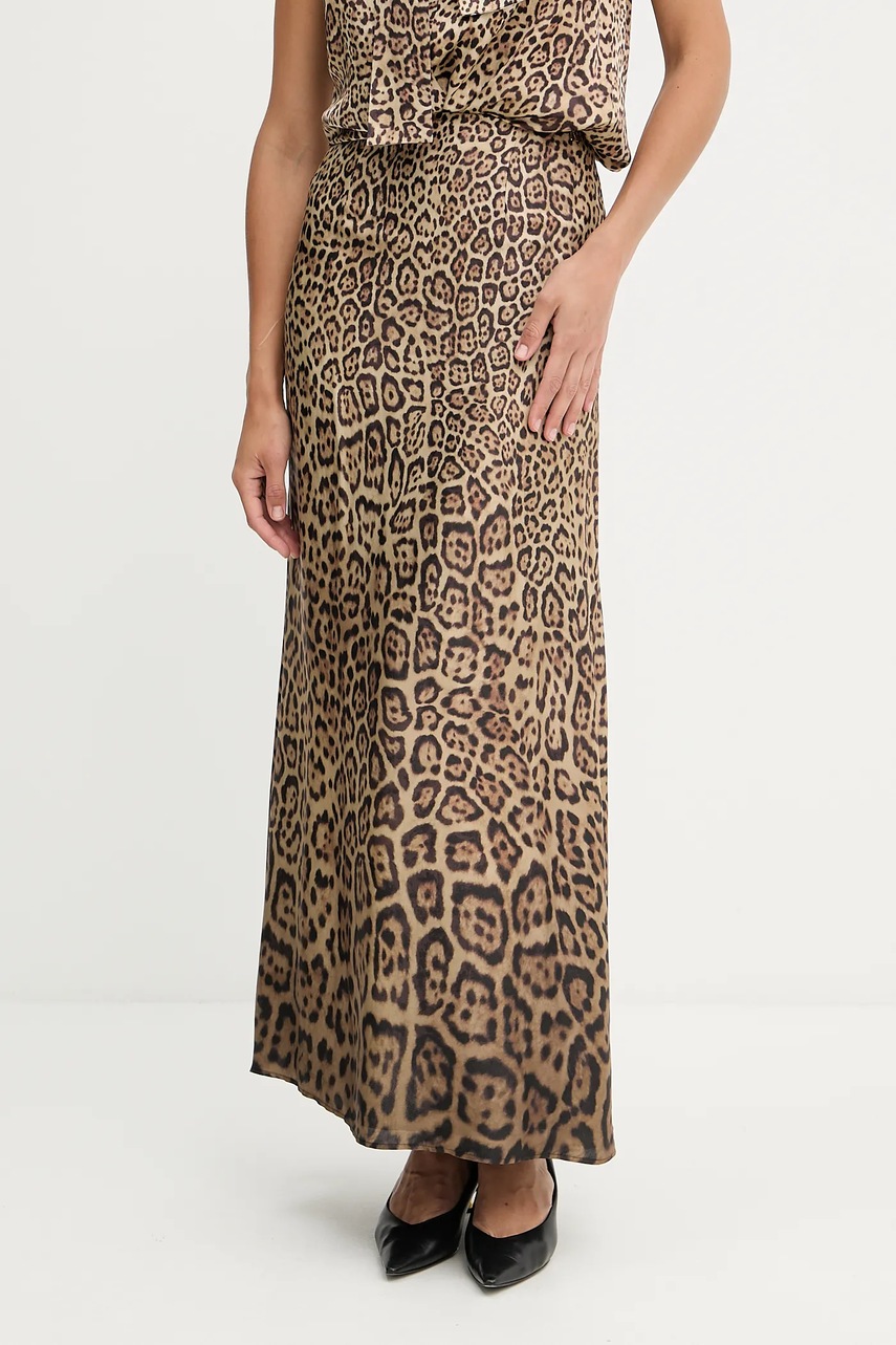 Levně Sukně Marciano Guess ALANIS hnědá barva, midi, 5YGD22 7298A