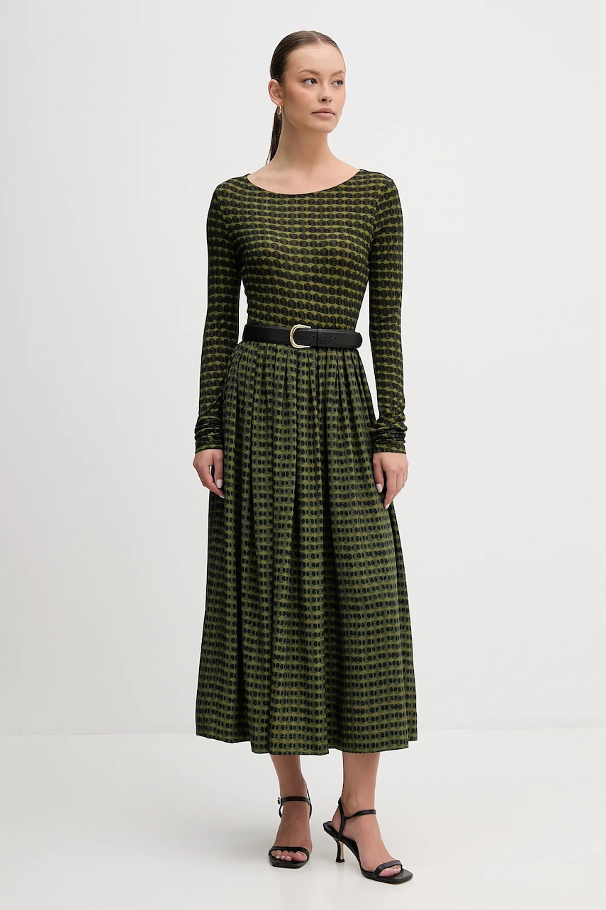 Юбка United Colors of Benetton midi расклешённая 4XVWD0056 Юбка United Colors of Benetton midi расклешённая 4XVWD0056