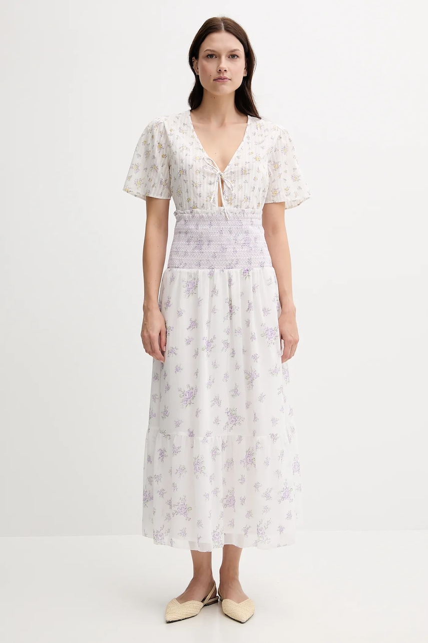 Юбка Pepe Jeans цвет белый maxi расклешённая PL901223 Юбка Pepe Jeans цвет белый maxi расклешённая PL901223