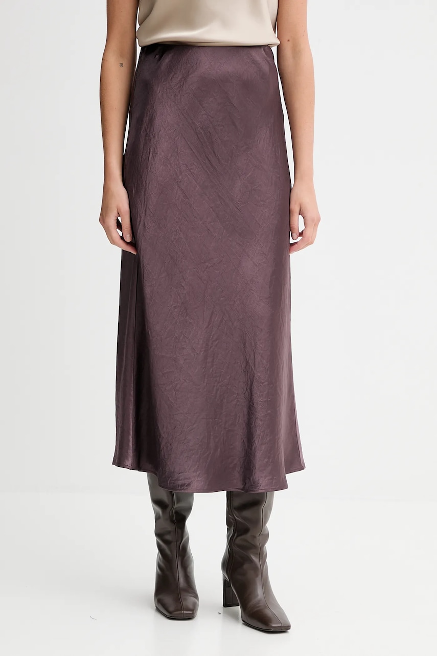 MM fustă ALESSIO culoarea bordo, midi, evazati, 2526106018600