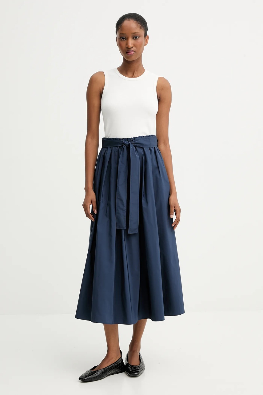 Юбка Weekend Max Mara ZARDA цвет синий midi расклешённая 2525106031600