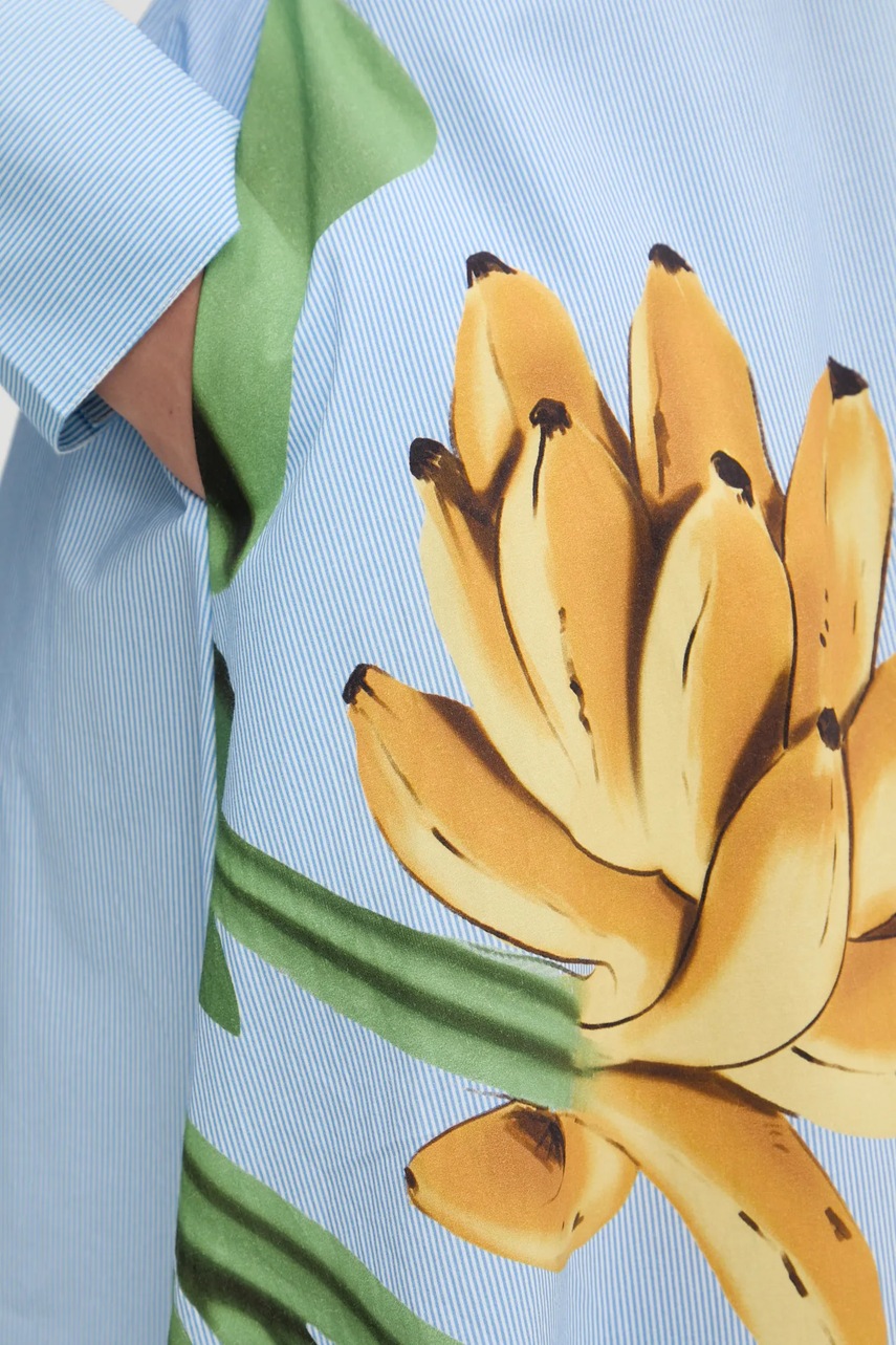 Βαμβακερή φούστα Farm Rio χρώμα: μπλε, 332585 φωτογραφία