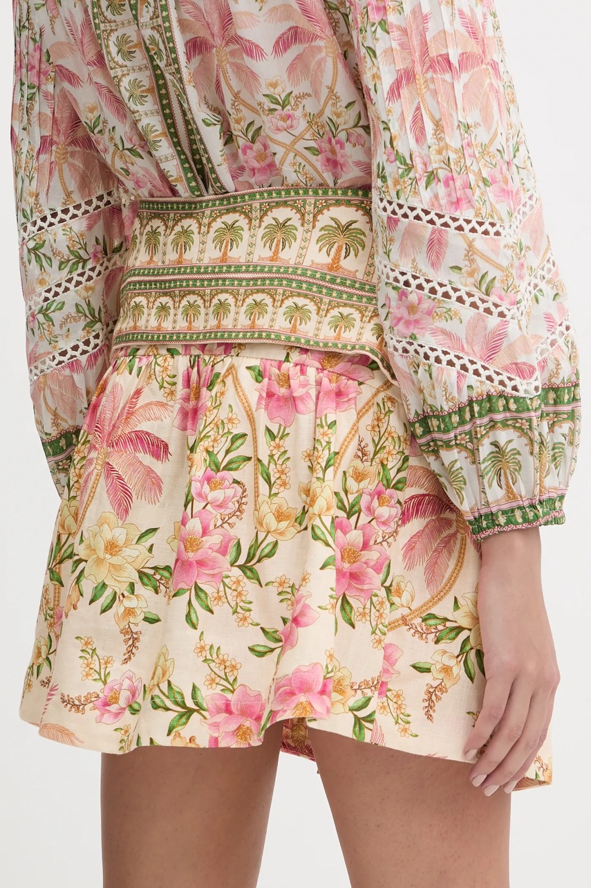 Lněná sukně Farm Rio (obrázek 3)