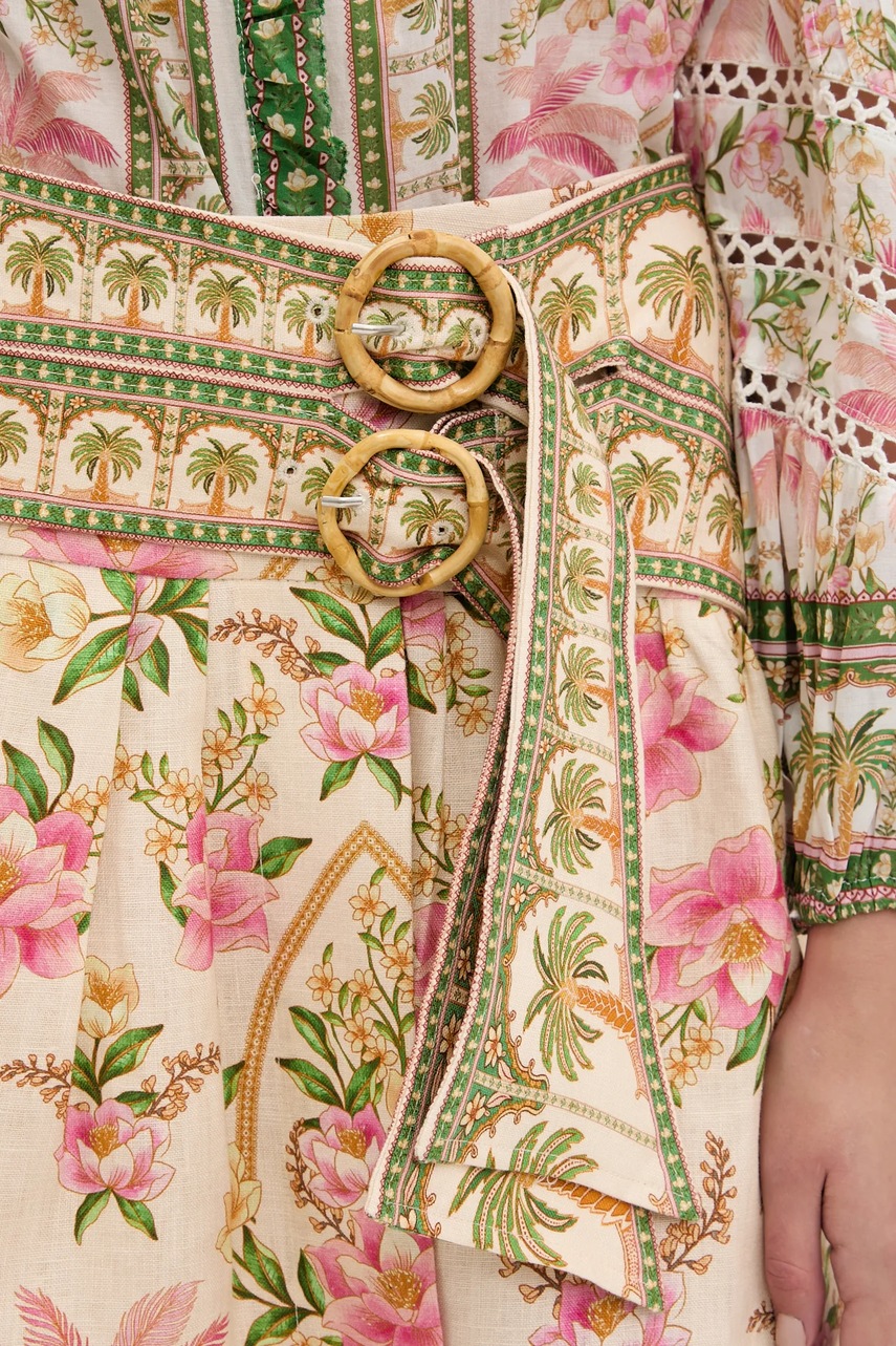 Lněná sukně Farm Rio (obrázek 4)