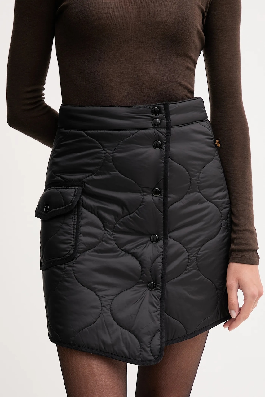 Alpha Industries fustă culoarea negru, mini, evazați, 258022.03