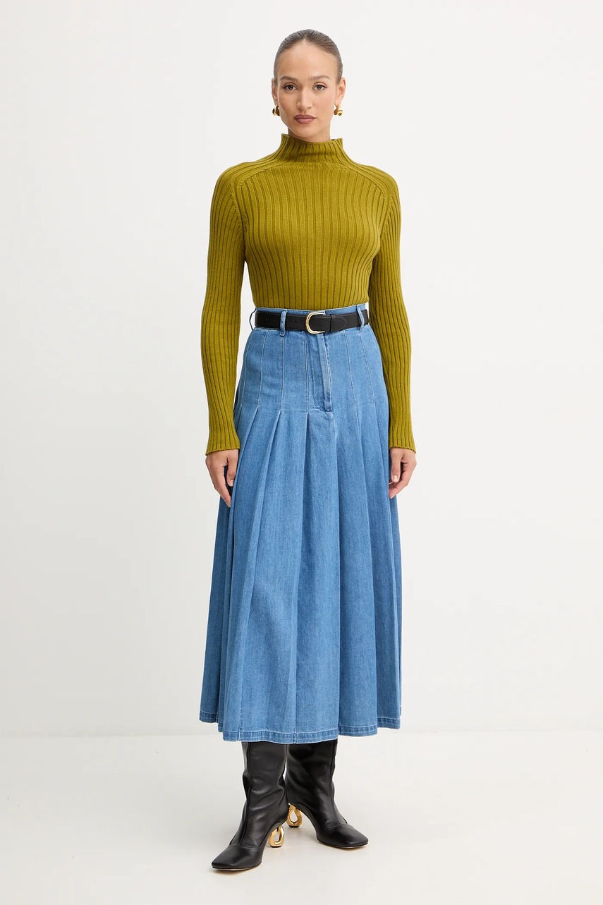 Джинсовая юбка Weekend Max Mara OPUNZIA maxi расклешённая 2525106016600