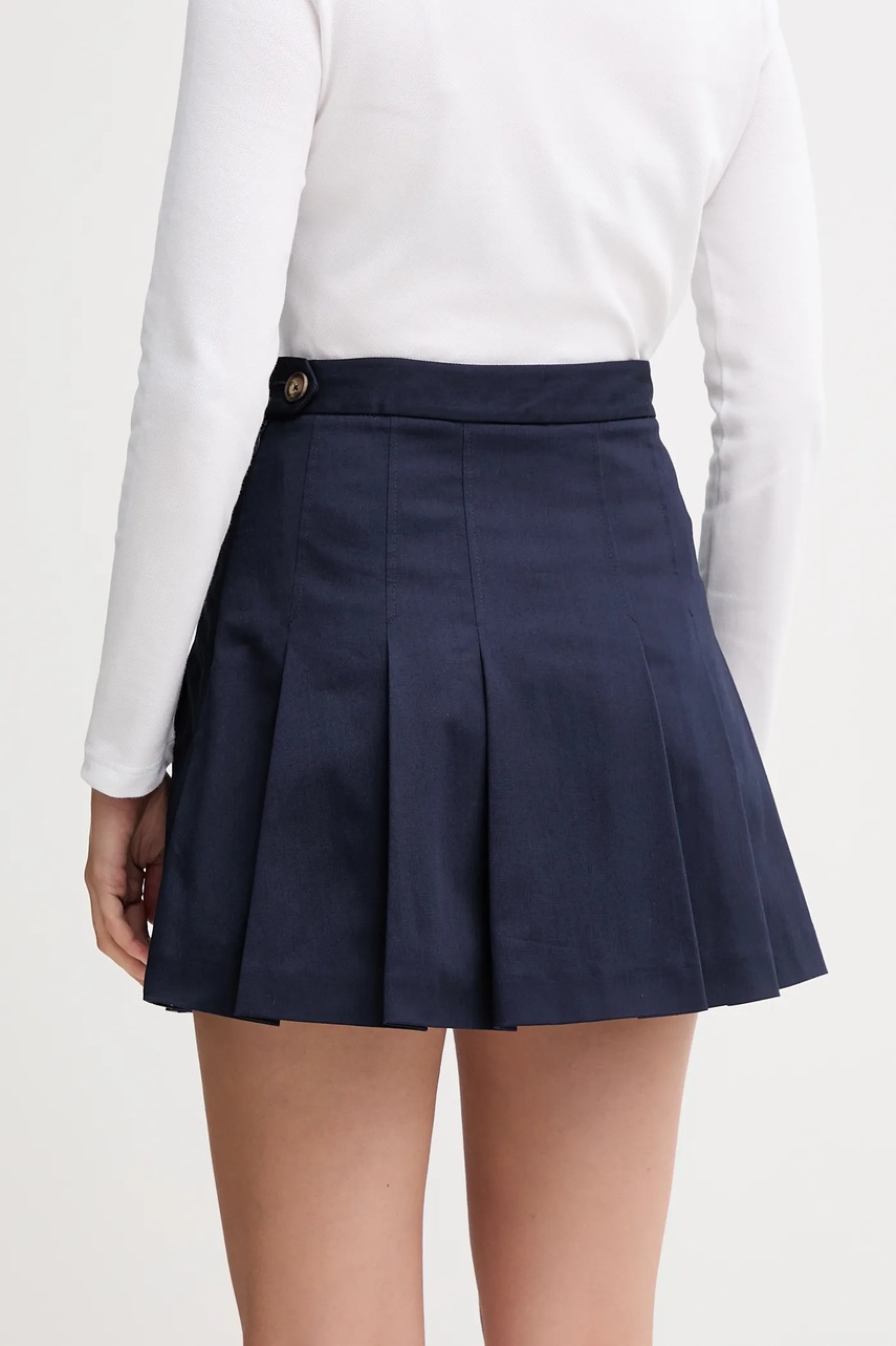 Lacoste sukňa bavlnená s elastanom