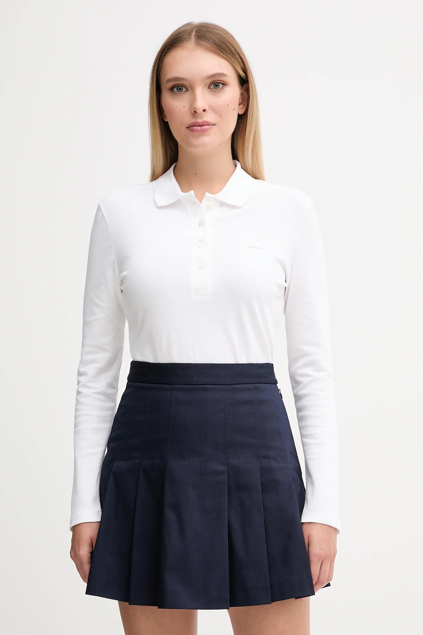 Lacoste sukňa bavlnená s elastanom