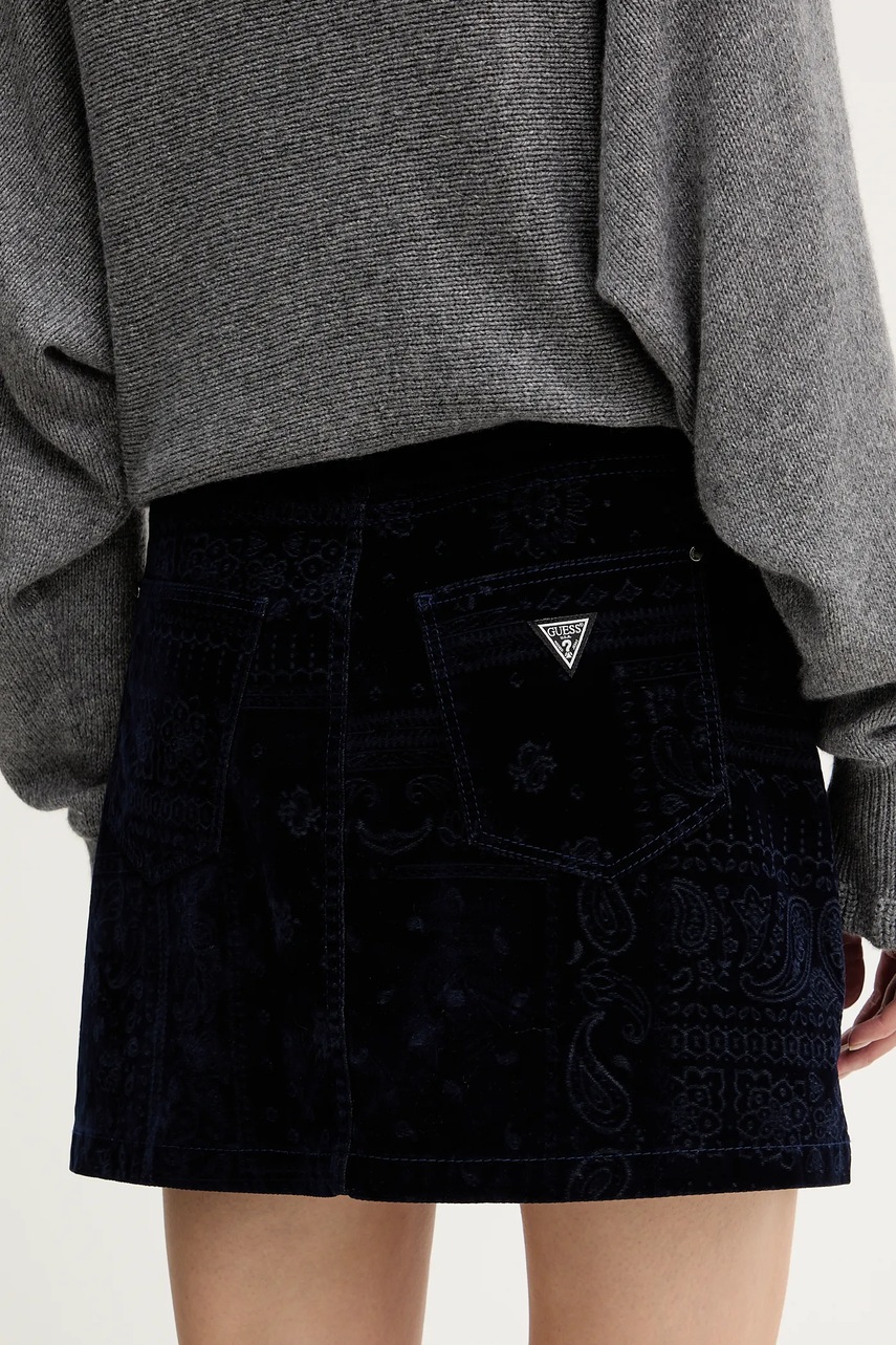 Velurová sukně Guess SERENA (obrázek 3)