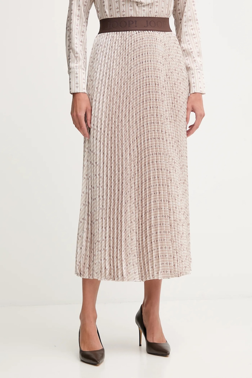 Joop! fustă culoarea bej, maxi, evazați, 30048632