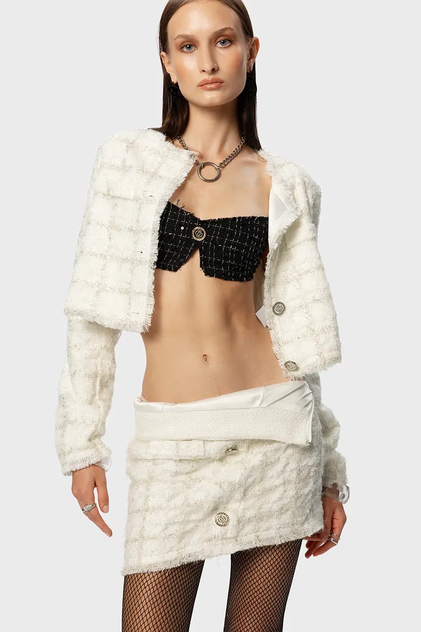 Levně Sukně GOD SAVE QUEENS EXECUTIVE TWEED SKIRT