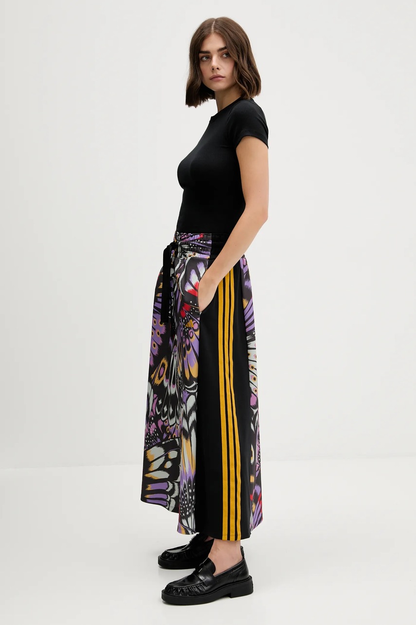 Φούστα adidas x Farm Rio χρώμα: μαύρο, JL8619 φωτογραφία