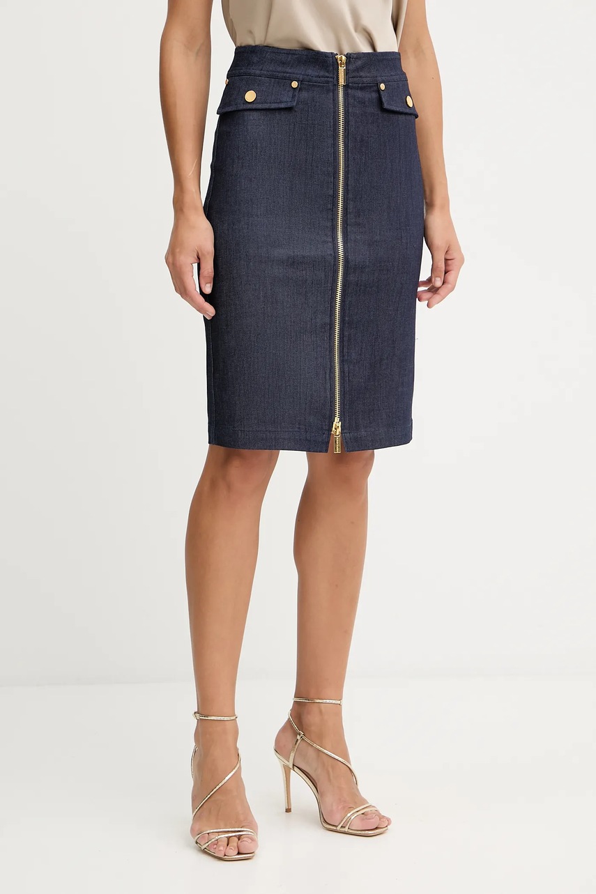 Levně Džínová sukně Marciano Guess tmavomodrá barva, mini, 5YPD40 7457A