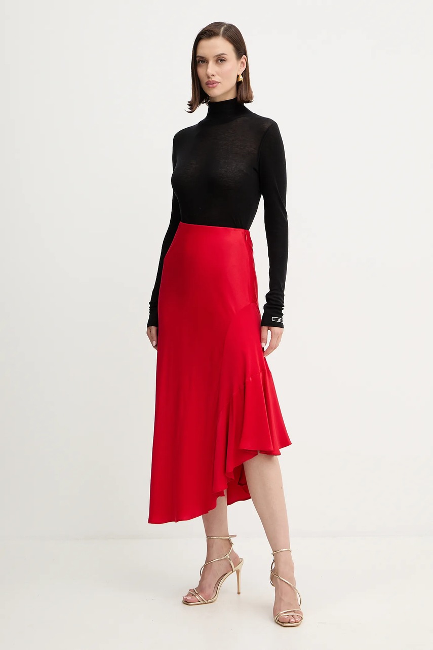 Юбка Twinset цвет красный midi прямая 252LI2TCC