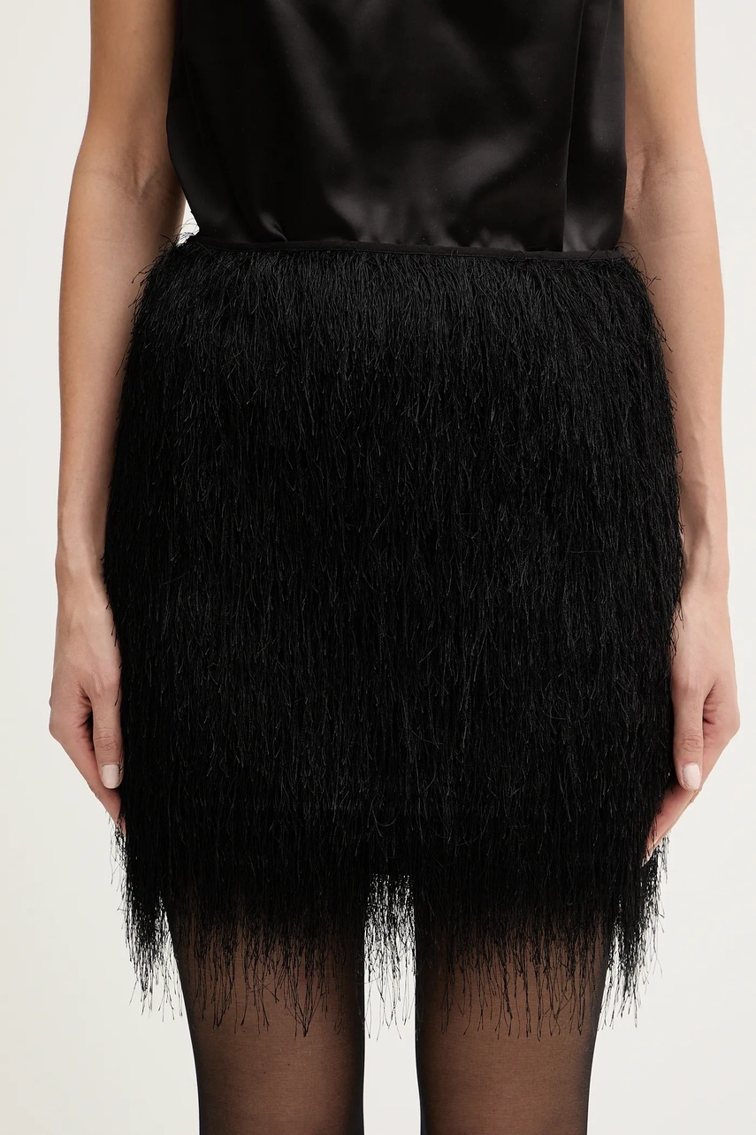 Levně Sukně Twinset černá barva, mini, 252TT2302