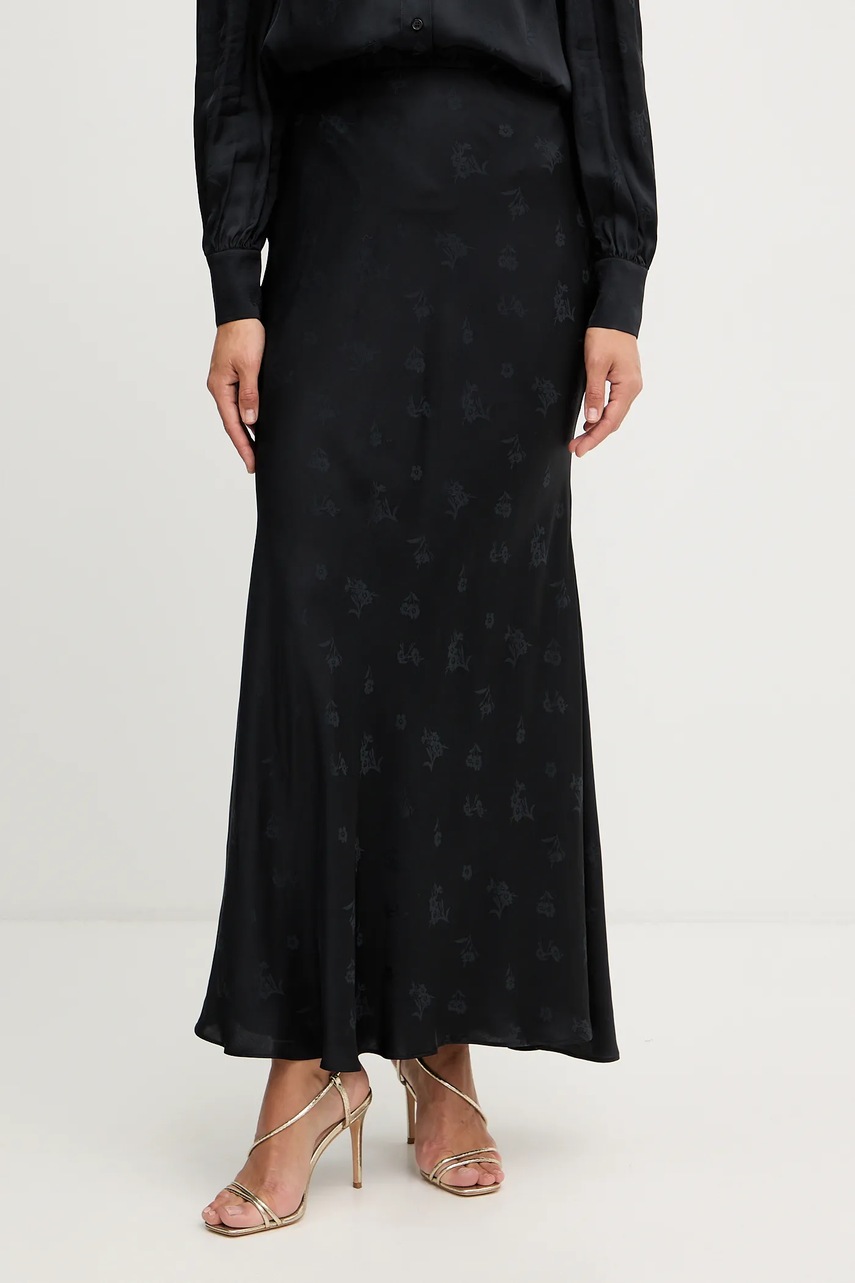 Levně Sukně Twinset černá barva, maxi, 252TT2366