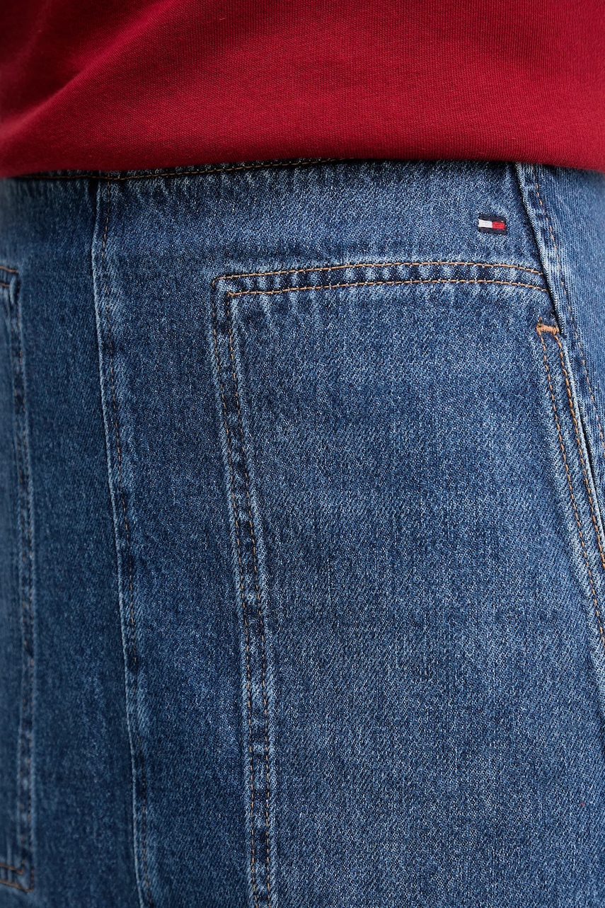 Bavlnená rifľová sukňa Tommy Hilfiger