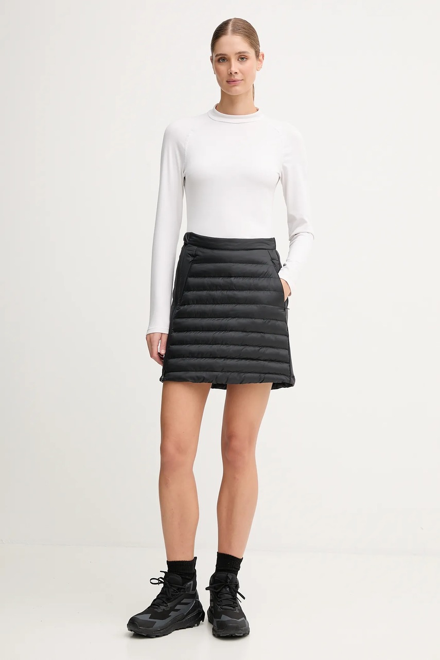 Спортивная юбка Jack Wolfskin ROUTEBURN PRO цвет чёрный mini прямая A65184