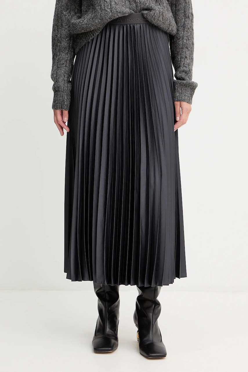 Marella fustă culoarea gri, maxi, evazati, 2523106045200