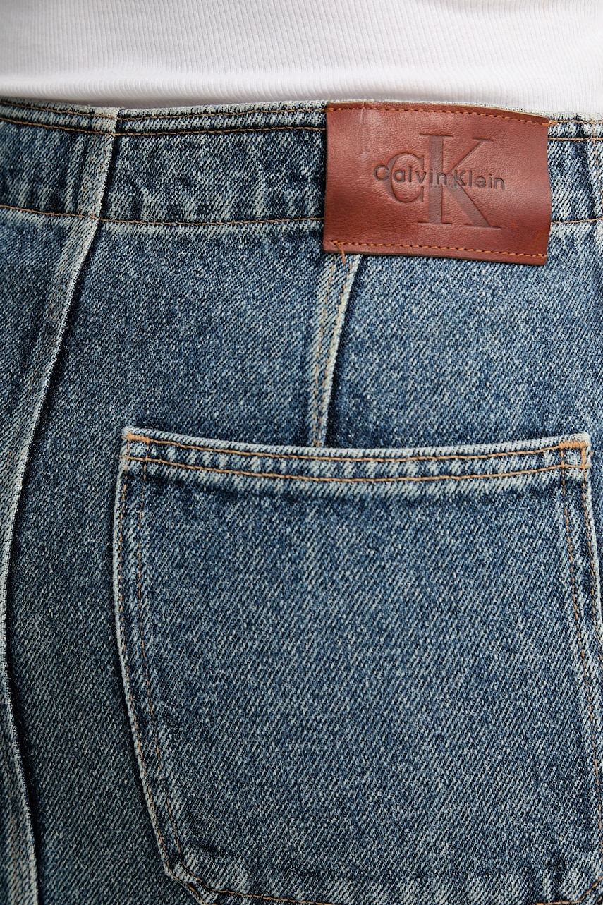 Rifľová sukňa Calvin Klein Jeans