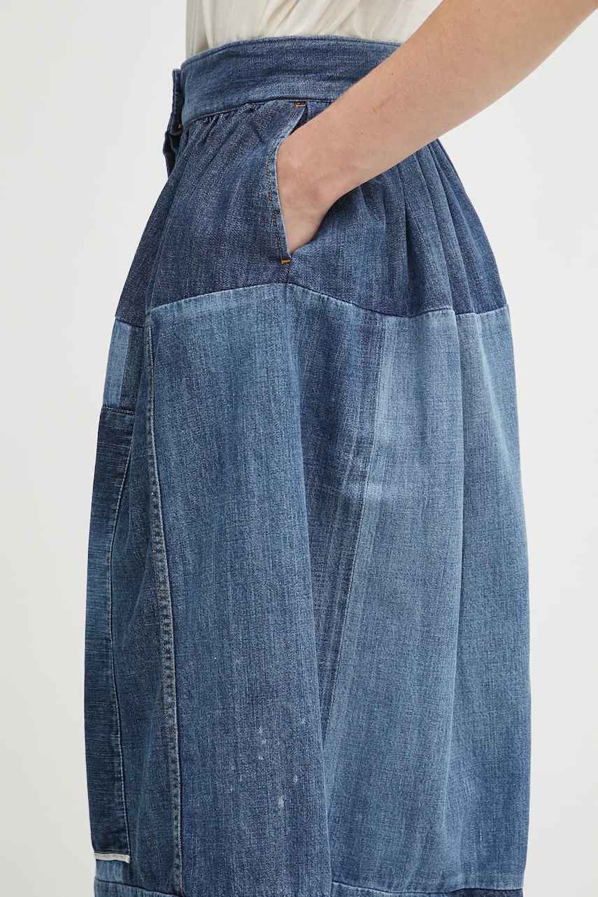 Rifľová sukňa Visvim ss elevation skirt p.w.