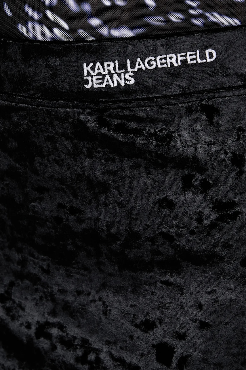 Zamatová sukňa Karl Lagerfeld Jeans