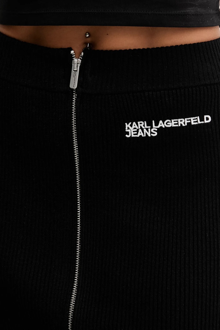 Φούστα Karl Lagerfeld Jeans χρώμα: μαύρο, A4W12005 φωτογραφία