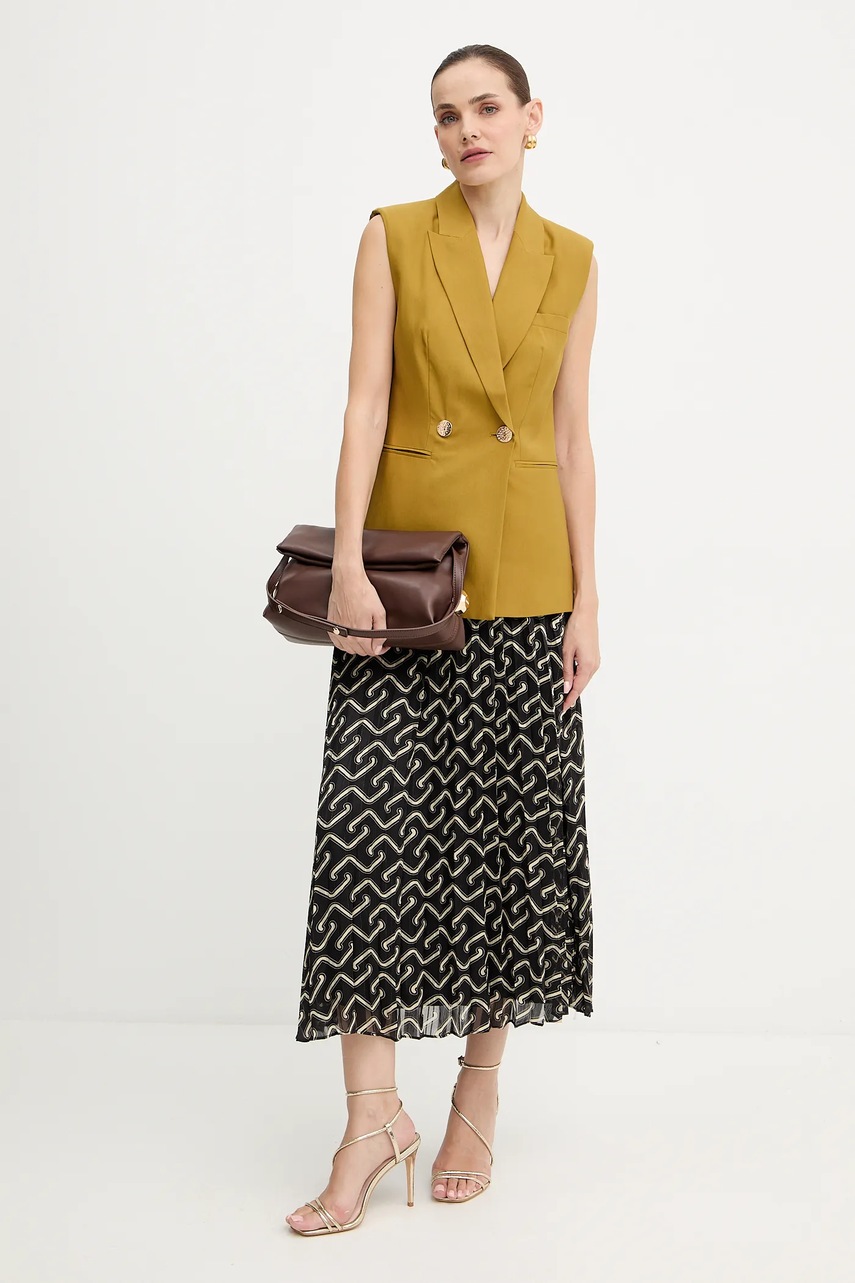 Юбка Morgan цвет чёрный maxi расклешённая JPLISY2