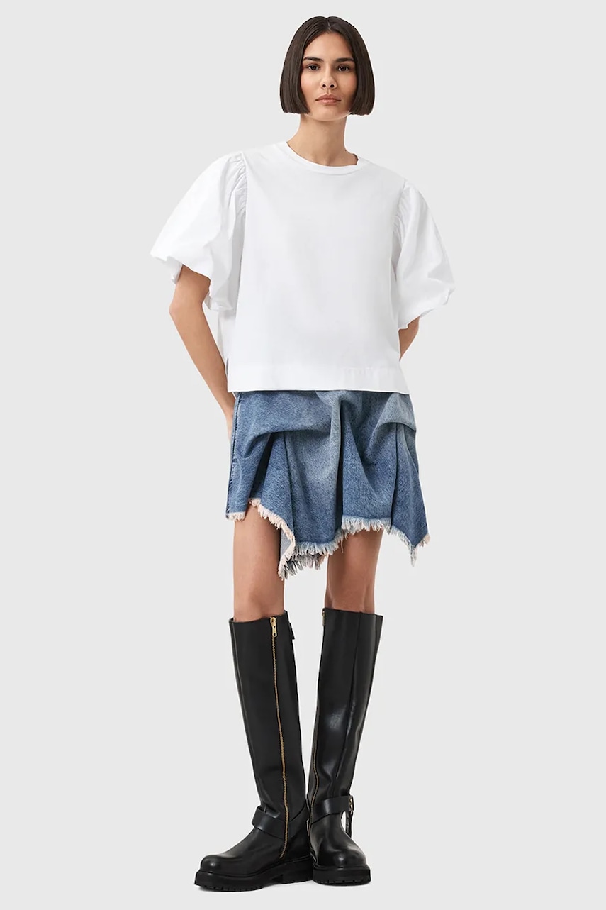 AllSaints fustă jeans CRISSY mini, evazați, W025RD