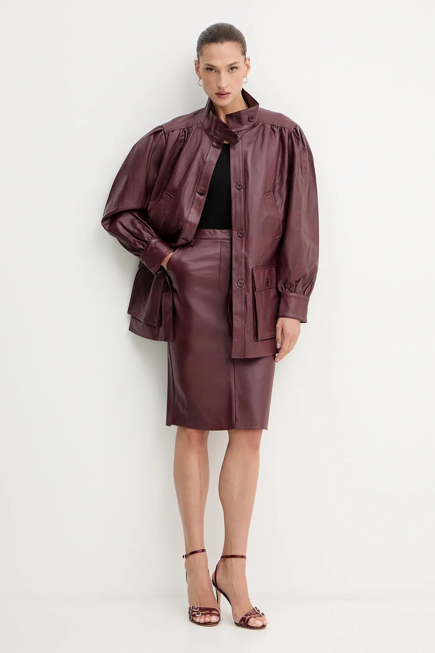 Юбка Bardot цвет бордовый mini карандаш 59679SB4