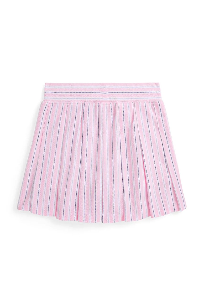 Юбка Polo Ralph Lauren цвет розовый mini расклешённая 313973119003 Юбка Polo Ralph Lauren цвет розовый mini расклешённая 313973119003